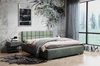 Polsterbett Nessa 140x200 mint Stilvolles Bett mit Bettzeugablage komfortables Kopfteil besticht durch sein elegantes Design