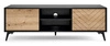TV-Schrank Gusto 154 cm Schwarz / Eiche Evoke Funktionales und ideales Möbelstück für moderne klassische und skandinavische Innenräume
