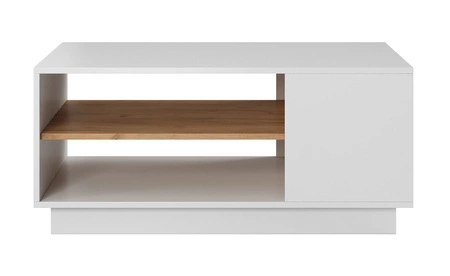 Couchtisch Space weiß / Eiche Handwerk Gold modernistisches Design und moderne Form der Möbel auslaufsicher oben