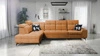 Ecksofa mit Schlaffunktion Buffalo XI honey links stilvolles Ecksofa mit drei Bettkästen Velourstoff