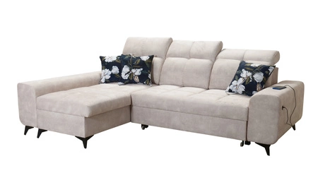 Ecksofa mit Schlaffunktion Buffalo blau links Funktionelles und stilvolles Ecksofa mit Bettkasten