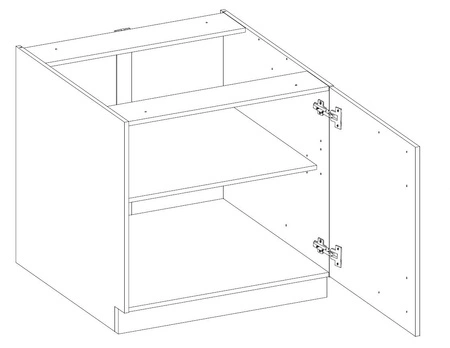 Eck-Küchenmöbel-Set EkoWhite 300x310 cm Minimalismus des skandinavischen Stils und Modernismus der einfachen Form ideal für jedes Interieur