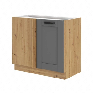 Eck-Küchenschrank Asti 105 ND 1F BB linker Schrank dampf-, hitze- und spritzwassergeschützt