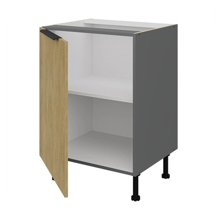 Küchenmöbel Set Corsico 300 cm elegante Küchenschränke mit Metallkantengriffen Schrank mit Ladekorb