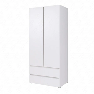 Kleiderschrank mit Schubladen Simple 92 cm weiß Funktionsmöbel für das Jugendzimmer Wohnzimmer oder Büro