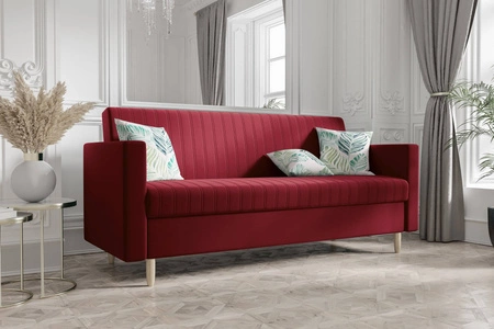 Schlafsofa Balm in Rotwein sehr bequemes Schlafsofa perfekt für jeden Einrichtungsstil