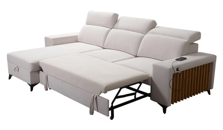 Ecksofa mit Schlaffunktion Komfort und Funktionalität Ecksofa mit Lattenrost Kelly heather left velvet