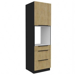 Küchenhochschrank für Einbaubackofen Crotone 60 DPS-210 3S 1F schrank mit Schubladen feuchtigkeitsdichte Metallgriffe