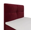 Boxspringbett Melba 100x200 dunkelrot Bett im modernen skandinavischen Stil mit gepolstertem Kopfteil Bett mit Staukasten