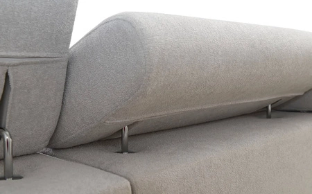 Ecksofa mit Schlaffunktion Flavio schwarz rechts Komfort elegantes Ecksofa mit einer seitlich zu öffnenden Verlängerungsstange