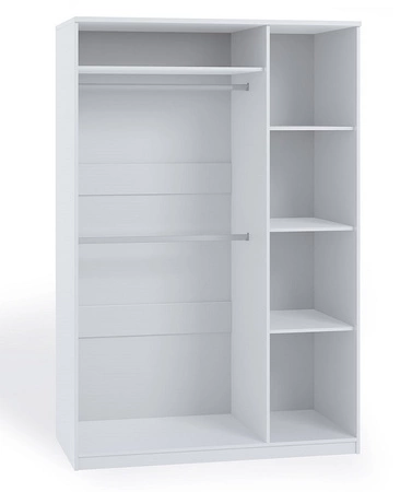 Kleiderschrank Rico 135 cm Eiche Kloster Funktionsmöbel klassische Form idealer Kleiderschrank für Schlafzimmer oder Diele