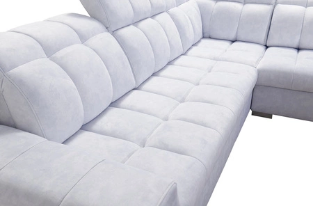 Ecksofa mit Schlaffunktion Luigi III grau rechts bequemes Ecksofa für das Wohnzimmer perfekt für die tägliche Entspannung