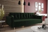 Wilkins Sofa mit Schlaffunktion Flasche grün elegantes Sofa für skandinavischen Stil Wohnzimmer geschwungenen Seiten hinzufügen Charakter