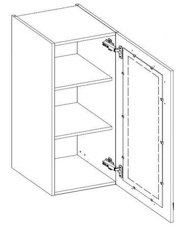 Tilos 40 GS-90 1F wandhängender Küchenschrank, resistent gegen Dampf, Hitze und Spritzwasser