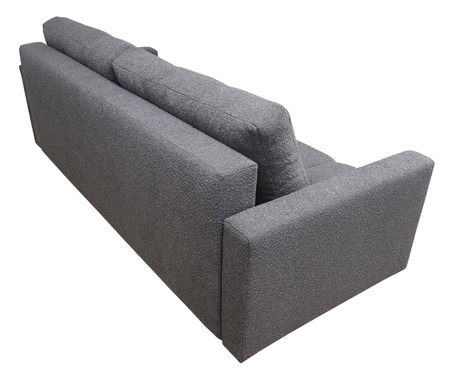 Sofa mit Schlaffunktion Bilbao grün modernes Design und breiter Funktionsstoff mit charakteristischer Schlingenoberfläche