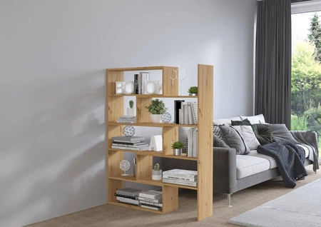Carl Eiche artisan Bücherregal ideales Bücherregal für Büro Arbeitszimmer oder Jugendzimmer mit ausziehbarem