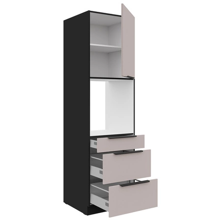 Tarraco 60 DPS-210 3S 1F Küchenschrank mit Schubladen für Backofeneinbau feuchtigkeitsdichte Metallgriffe