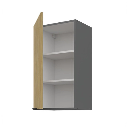 Küchenmöbel Set Corsico 260 cm elegante Küchenschränke in trendigen und natürlichen Farben Metallkantengriffe