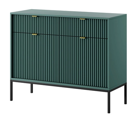 Kommode mit Schubladen Lovro 104 cm pastellgrün modernes Design wird die Liebhaber von markanten Interieurs begeistern