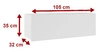 Hängeschrank Apulia 105 cm Eiche gold minimalistisches Design stilvoller Schrank für Wohnzimmer einfache Form, die in jedes Interieur passt