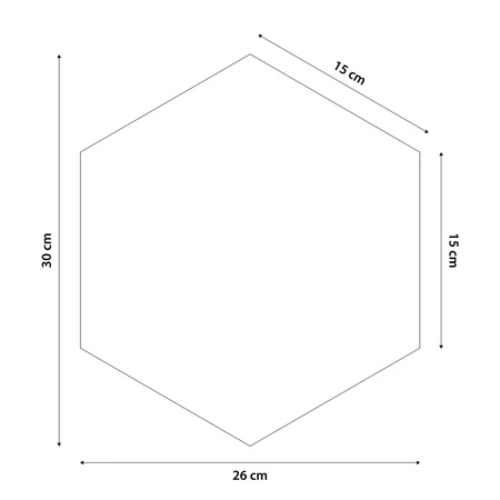 Gepolstertes Paneel Hexagon 30x26 cm graphit stilvolles Wandpaneel Veloursstoff modische Dekoration jedes Interieurs