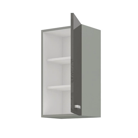 Eck-Küchenmöbel-Set Grau 260x270 cm glänzende Fronten Schrank-Stil wird das Innere einer jeden Küche passen