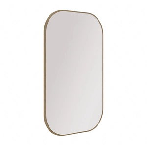 Hängespiegel Ovalio 68 cm Eiche cremona funktionelle Ergänzung zum Flur Frisiertisch und Garderobe Spiegel mit ungewöhnlicher Form