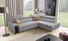 Ecksofa mit Schlaffunktion Bolmso VII grau rechte Ecke äußerst elegantes Ecksofa für Wohnzimmer mit Schublade und Bettzeugcontainer