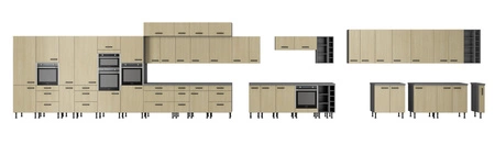 Chevron 60x60 GN-90 2F Eck-Küchenwandschrank mit dekorativem Fischgrätdekor feuchtigkeits- und beschädigungsbeständiger Schrank