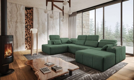 Ecksofa mit Schlaffunktion Tesalia VI mint right modernes und bequemes Ecksofa mit Schiebefunktion der Rückenlehne