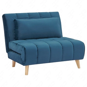 Billy blue Liegesessel schlichtes und modernes Design, das sich in jede Einrichtung einfügt Beine aus Buche