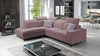 Ecksofa mit Schlaffunktion Kelly Sleek VII lavendel rosa linke Seite geflochten bequem und funktional Ecksofa für Wohnzimmer