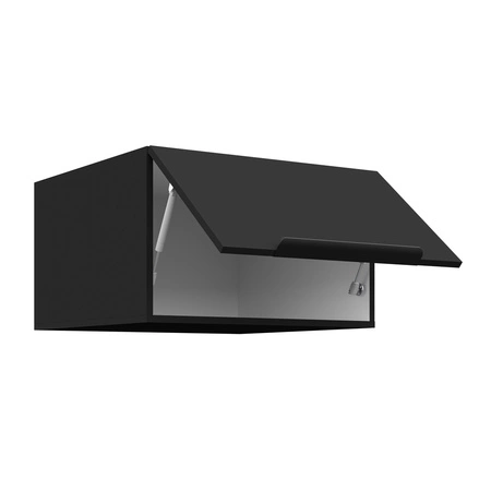 Eck-Küchenmöbelset Brianza / Schwarz 330x210 cm Griffe aus Metall sehen in modernen Innenräumen toll aus