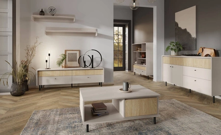 Regal Cappo 103 cm beige sand praktisches Wandregal für minimalistische Innenräume mit Liebe zum Detail hergestellt