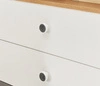 Kleiderschrank Pixel 150 cm Biskuit Eiche / weiß / grau ideal für das Jugendzimmer Kleiderschrank mit Schubladen und Einlegeböden