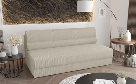 Sofa Fogu elfenbein einfache Form des Sofas in modernem Design Kordstoff Polsterung Container für Bettzeug
