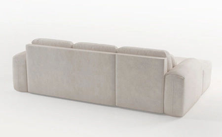 Ecksofa mit Schlaffunktion Arbon türkis linke Ecke modernes Design mit markanter Form weicher Stoff