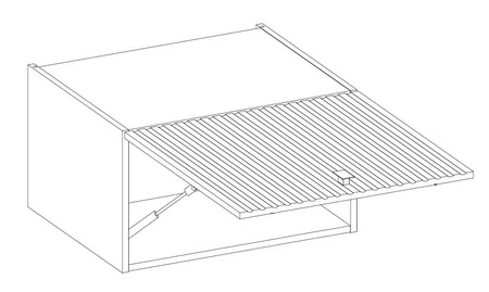 Verdi 60 GU-36 1F Traufschrank feuchtigkeits- und beschädigungsbeständiger Schrank