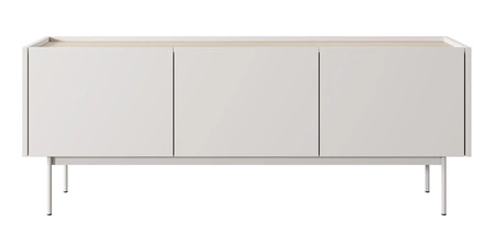 Vellore Möbelset beige elegante Schrankwand mit minimalistischem Design dezent abgesenkte Oberteile schmücken die Möbel
