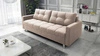 Sofa mit Schlaffunktion Bilbao beige modernes Design und breiter Funktionsstoff mit charakteristischer Schlingenoberfläche