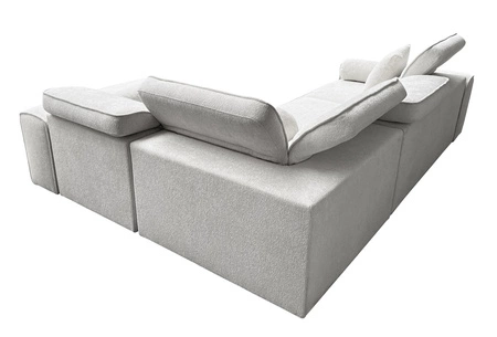 Ecksofa mit Schlaffunktion Viano II Lux patina rechtshändiges Designer-Ecksofa für das Wohnzimmer mit komfortablem ausziehbarem Fußteil