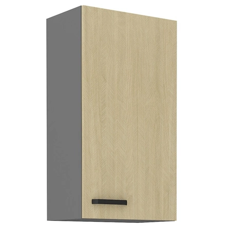 Chevron 50 G-90 1F Küchenwandschrank mit dekorativem Fischgrätdekor feuchtigkeits- und beschädigungsbeständiger Schrank