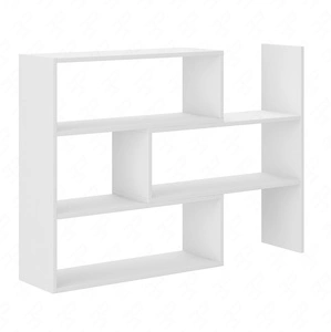 Carl niedriges Bücherregal weiß ideales Bücherregal für ein Büro, Arbeitszimmer oder Jugendzimmer mit der Möglichkeit der Erweiterung