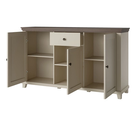 Kommode Evora 160 cm beige / Eiche dunin funktionell ideal für moderne klassische und skandinavische Innenräume