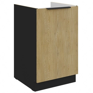 Küchen spülenschrank Crotone 50 ZL 1F BB Metallkantengriff feuchtigkeits- und beschädigungsbeständiger Schrank