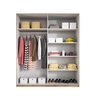 Beta Schiebeschrank 180 cm san remo hell/weiß Geräumiger Kleiderschrank mit Spiegel ist perfekt für Räume jeder Größe