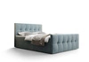 Boxspringbett Manhattan 160x200 türkis Bett im modernen skandinavischen Stil mit gepolstertem Kopf- und Fußteil