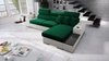 Ecksofa mit Schlaffunktion Provo bottle green / white rechtes Ecksofa mit Bettzeugablage und Funktionserweiterung