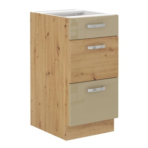 Stehender Küchenschrank mit Schubladen Arton 40 D 3S BB dampf-, hitze- und spritzwasserbeständiger Schrank