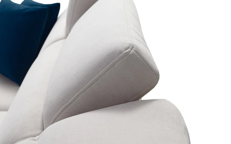 Ecksofa mit Schlaffunktion Kelly Sleek grau linksseitig geflochtenes Schlafsofa bequemes und funktionelles Ecksofa für das Wohnzimmer